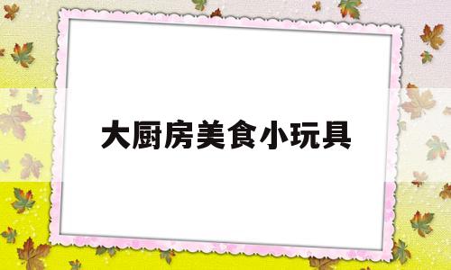 大厨房美食小玩具(大厨房美食小玩具视频)