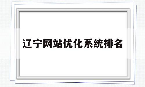 辽宁网站优化系统排名(辽宁省网联招标投标综合服务平台)