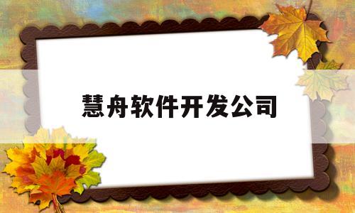 慧舟软件开发公司(成都十大游戏公司招聘信息)