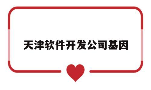 天津软件开发公司基因(天津软件制作公司)