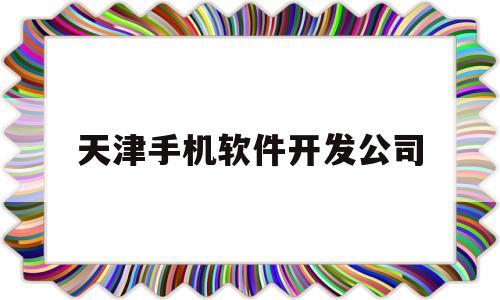 天津手机软件开发公司(天津手机软件开发公司排名)