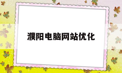 濮阳电脑网站优化(濮阳网站设计公司)