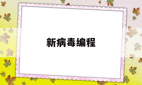 新病毒编程(病毒编程代码)