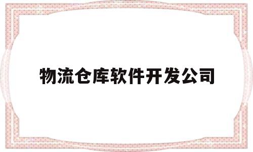 物流仓库软件开发公司(物流仓库系统软件有哪些)
