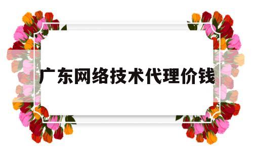 广东网络技术代理价钱(网络代理项目)