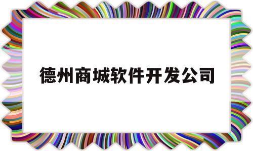 德州商城软件开发公司(德州 软件)
