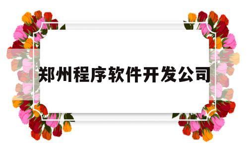 郑州程序软件开发公司(河南郑州软件开发公司哪家好)